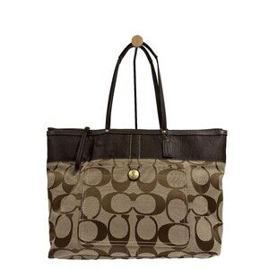 COACH TOTE BAG - EXCELLENT CONDITION Brown / Beige Canvas Leather